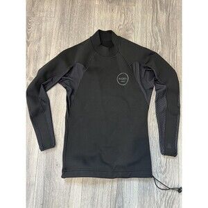 XCEL Wetsuit Mens S Black Neoprene Long Sleeve Lined Drawstring Stretch